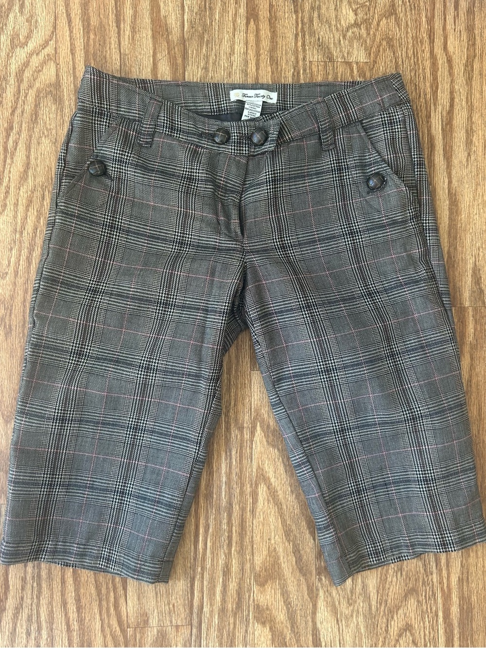 Y2K Forever 21 Plaid Bermuda Shorts